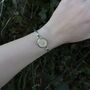 Crystal Pool Silver Plated Bangle, thumbnail 4 of 9