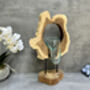 40cm Molten Glass Hanging Bowl On Teak Root Base, thumbnail 4 of 12