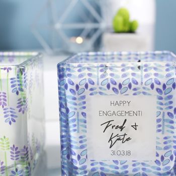 Engagement Scented Square Candle Gift, 8 of 12