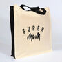 Super Mum Large Canvas Tote Bag, thumbnail 5 of 7