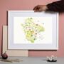 Personalised Devon Map: Add Favourite Places, thumbnail 1 of 4