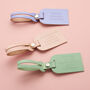 Personalised Leather Luggage Tag With Debossed Text, thumbnail 3 of 4