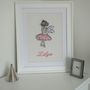 Personalised Embroidered Picture Of Ballet Dancer, thumbnail 2 of 2