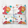 First Birthday Wrapping Paper, Lion Childs Paper, thumbnail 1 of 3