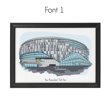 Personalised Tottenham Hotspur Stadium, Spurs Print, 2 of 6