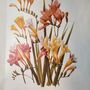 Cotton Tote Bag With Freesia Flower Print Design, thumbnail 2 of 4