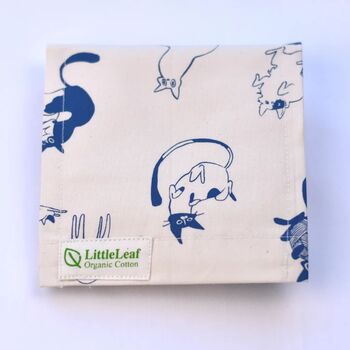 Organic Cotton Hankies Set Of Three In A Fabric Bag, 12 of 12