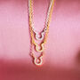 Crystal Pave Lucky Horseshoe Necklace, thumbnail 4 of 7
