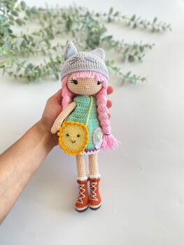 Crochet Doll With Summer Outfit For Kids, 7 of 12