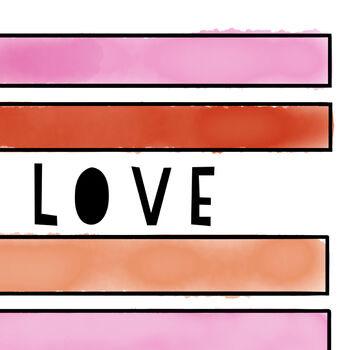 Pink Love Print, 3 of 5