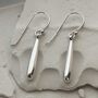 Sterling Silver Baton Earrings, thumbnail 1 of 5