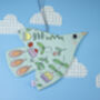 Quilted Illustrated Bird Wall Hanging, thumbnail 1 of 8