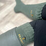 Personalised Bee Embroidered Welly Socks, thumbnail 2 of 5