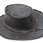 Soft Distressed Foldable Leather Hat, thumbnail 7 of 9