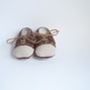 Hand Crochet Leather Laced Baby Shoes, thumbnail 5 of 7