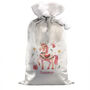 Personalised Unicorn Christmas Sack For Girls, thumbnail 4 of 4