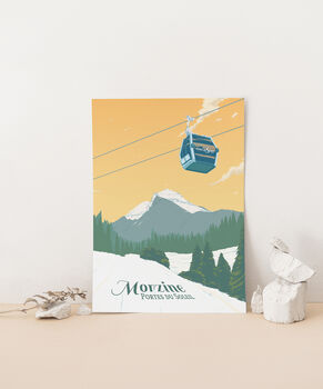 Morzine Ski Resort France Travel Poster Art Print, 3 of 8