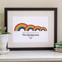 Personalised Family Rainbow Print, thumbnail 2 of 5