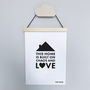 'This Home Is Built On Chaos And Love' Family Print, thumbnail 3 of 3
