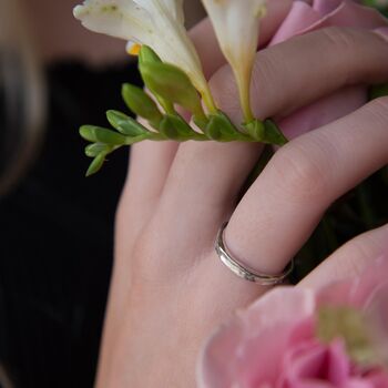 Textured Silver Storybook Message Ring, 4 of 6