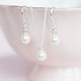 Bridesmaid Pearl Pendant And Earring Gift Set, thumbnail 2 of 7