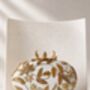 Arar | White And Gold Floral Embroidered Bridal Clutch, thumbnail 4 of 10