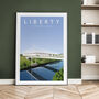 Liberty Stadium Ospreys Rugby Poster, thumbnail 1 of 8