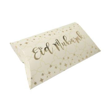 Eid Mubarak Pillow Box 10pk Cream And Gold, 4 of 5