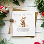 Handmade Mummy Christmas Card With Poem Bunny Design, thumbnail 1 of 3