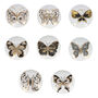 G Decor Set Of Eight Gold Butterfly Ceramic Door Knobs, thumbnail 4 of 4