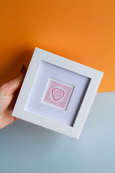 Love Hearts Mini Art Print, 4 of 8