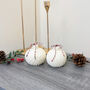 White Christmas Bauble Candle And Christmas Decoration, thumbnail 7 of 9