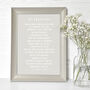Personalised Godparent Poem A4 Print, thumbnail 4 of 4