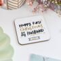 Personalised First Christmas As My Husband/Wife Coaster, thumbnail 1 of 2
