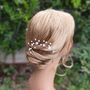 Set Of Five Pearl Flower Bridal Hair Pins, thumbnail 7 of 12