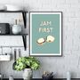 Jam First Scone Art Print, thumbnail 1 of 4