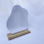Irregular Shaped Asymmetrical Mirror With Stand, thumbnail 3 of 4