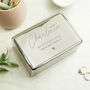 Personalised Name And Message Rectangular Jewellery Box, thumbnail 1 of 5