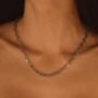 Silver Anchor Chain Necklace, thumbnail 4 of 7