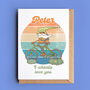 Cyclist Gonk Personalised Valentine Or Anniversary Card, thumbnail 1 of 2