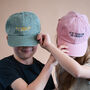 Is It Time For Ice Cream Personalised Kids Cap, thumbnail 1 of 3