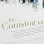 Coniston Fells In Wainwright's Words Poster, thumbnail 3 of 4