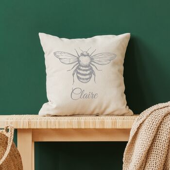 Personalised Bumblebee Cushion, 2 of 2