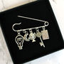 Personalised Charm Brooch Anniversary Gift, thumbnail 4 of 4