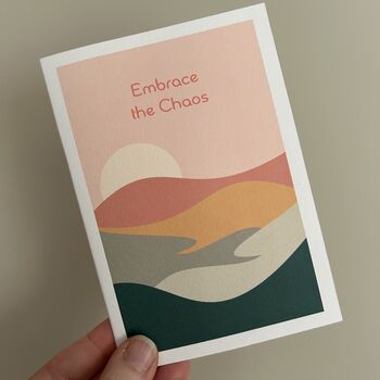Embrace The Chaos Positivity Card, 2 of 4