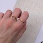 The Bridndisi 18ct Gold Vermeil Stacking Ring, thumbnail 3 of 8