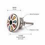Bohemian Petal Multicoloured Round Shaped Drawer Knob, thumbnail 3 of 10