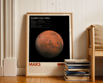 The Solar System Set Of Eight Planet Prints, 4 of 12