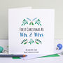 Personalised 'Mr And Mrs' First Christmas Card, thumbnail 3 of 4