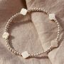 Sterling Silver Mini Clover Bracelet, thumbnail 1 of 5